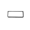 For Adui A6 A7 C8 2019-2024 Carbon Fiber Rear Air Conditioning Control Storage Frame Panel Cover Trim Car Accessories Sticker