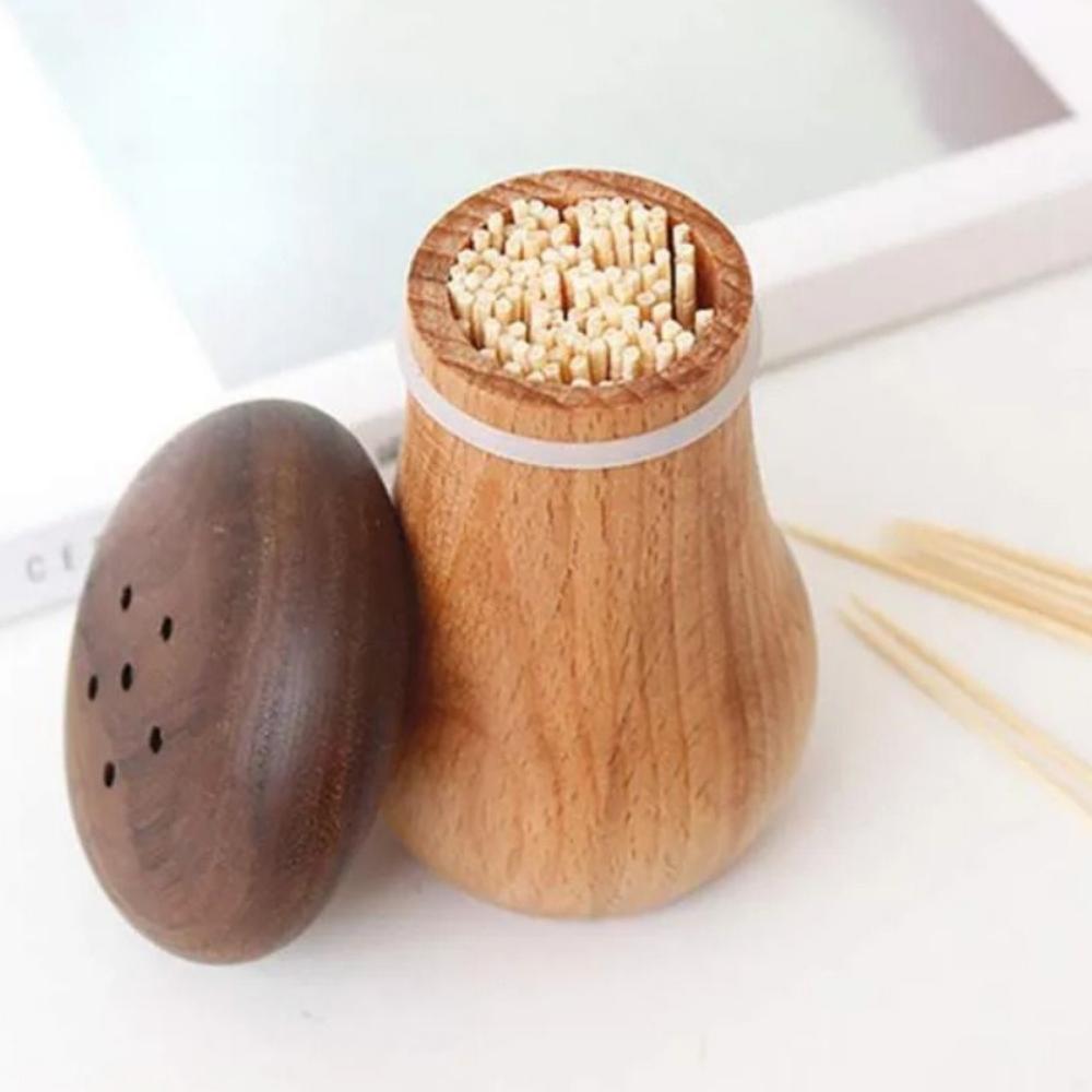 

Dust-proof Wooden Toothpick Box Exquisite Toothpick Storage Box Miscellaneous Organizer коричневый