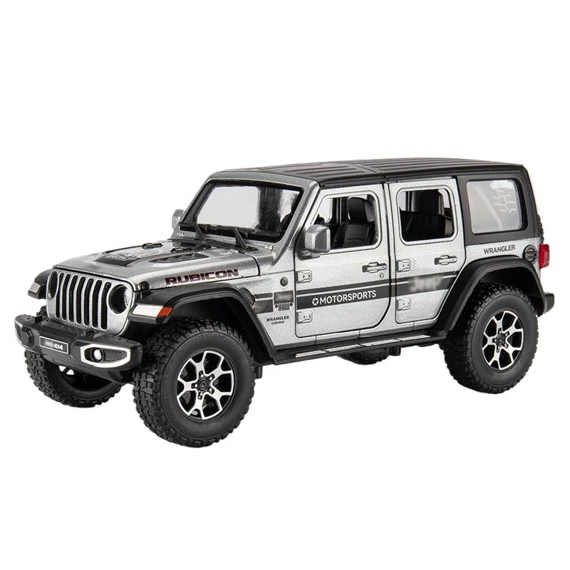 

1/22 Модель Jeep Wrangler Diecast Toy Car Модель, Масштаб Металлический Сплав Машина Для Детей Мальчиков Девочек Взрослых, Двери Открыты, Подарки Серый серебряный/серый