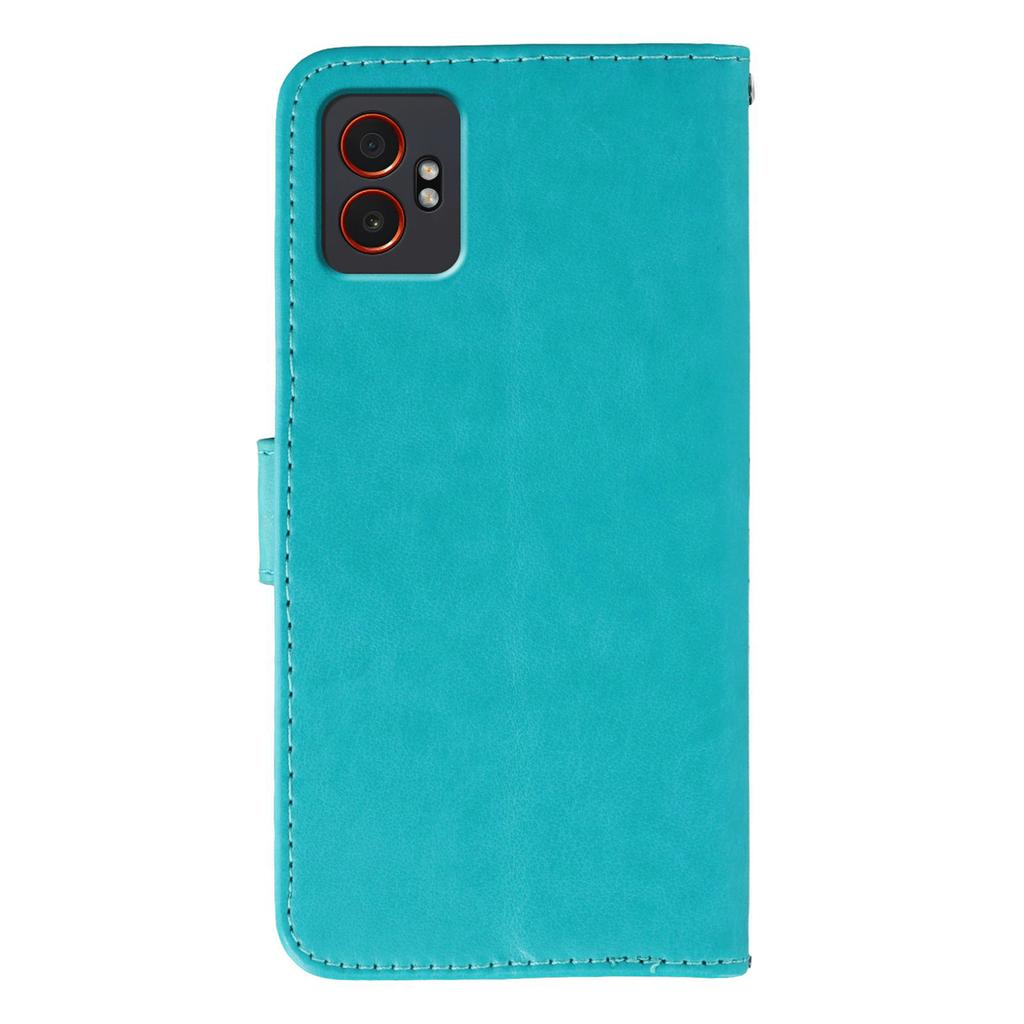 For Samsung Galaxy XCover7 Pro Case PU Leather Flip Wallet Phone Cover with Strap
