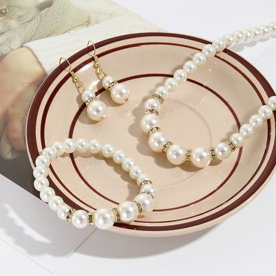 Necklace for Women Jewelry Set Decorations Bridal Necklace Set Women Hundred Three Piece Necklace Set Beautiful Elegant Necklace for Her