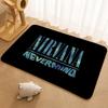 A-N-Nirvana-Rock Band Anime Floor Mat Floor Mat Soft Flannel Non-Slip Door  Rug for Living Room