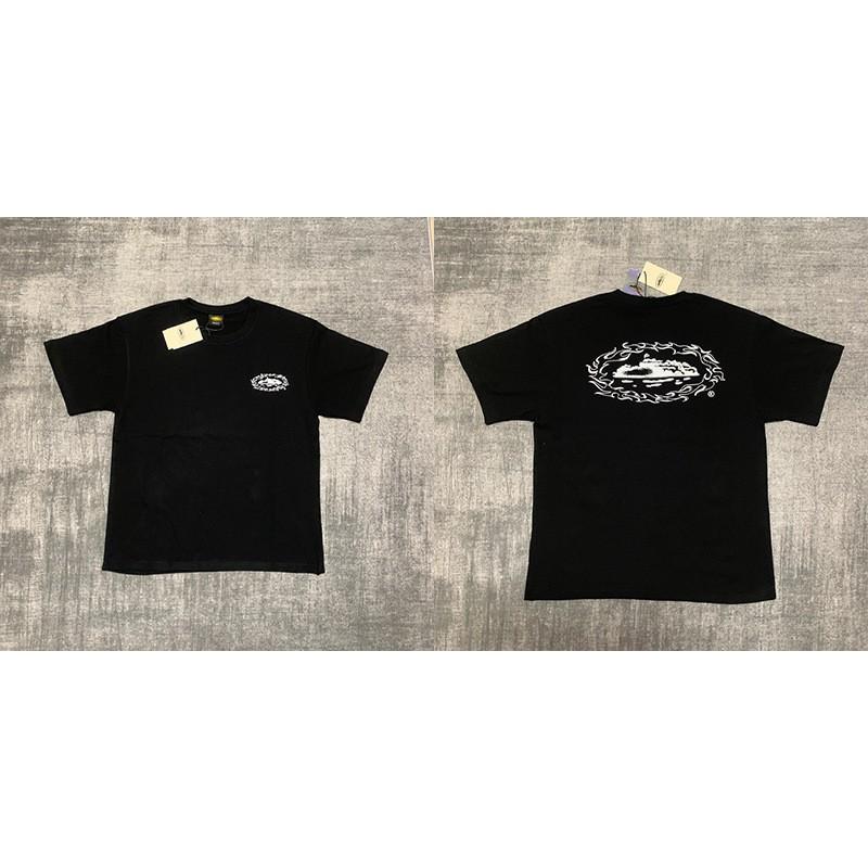 Unisex Streetwear Oversized Cotton Tee With Geometric Print Loose Fit Short Sleeve T-Shirt Men Women