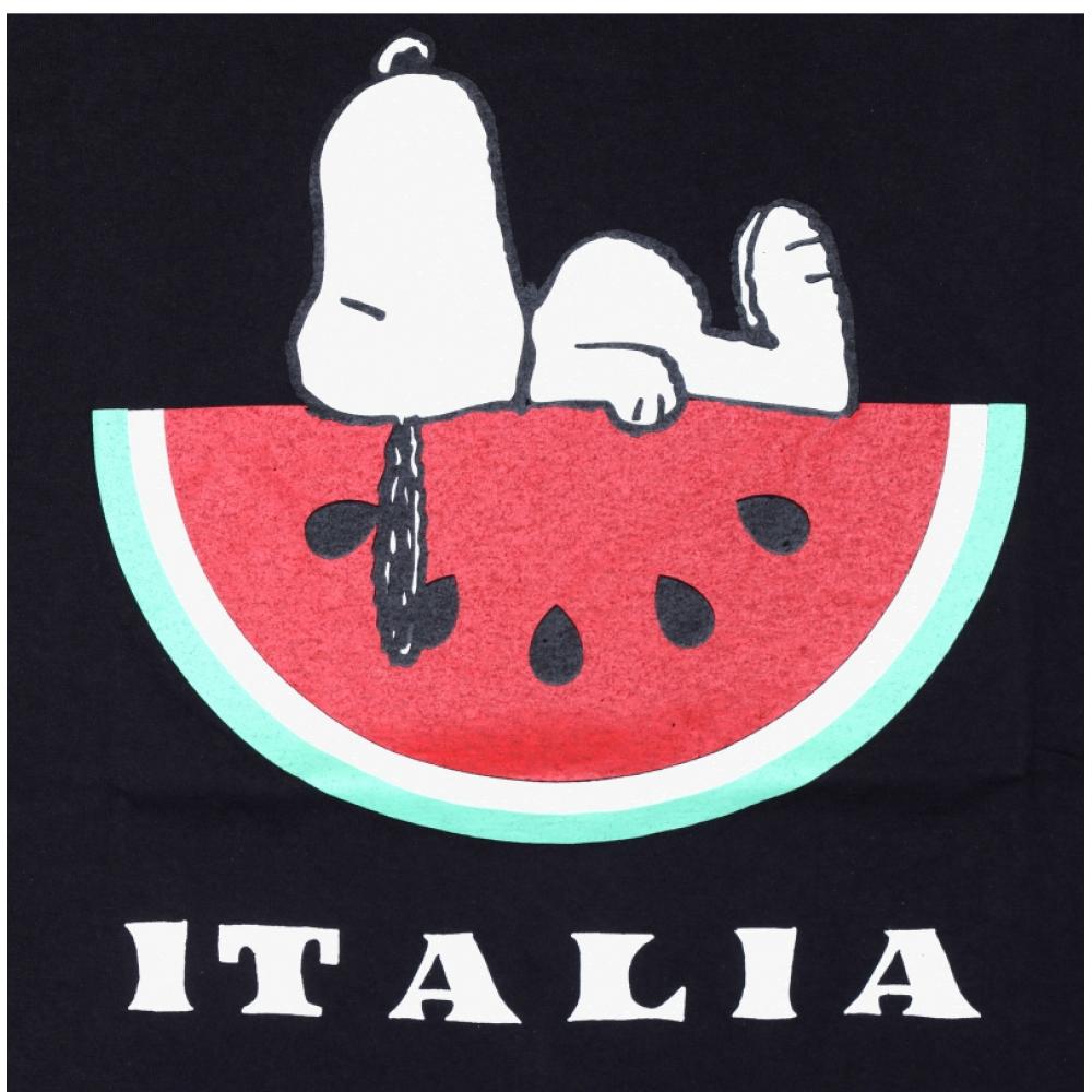 Wild Donkey Unisex Snoopy T shirT T iTalia Black