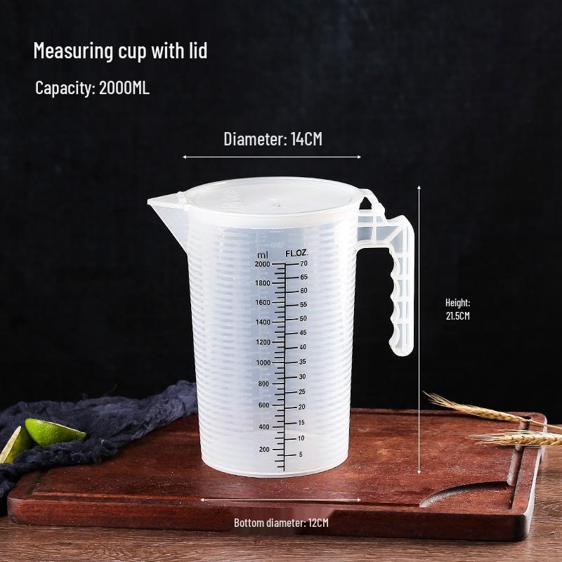 Graduated Measuring Cup Set - 1000ml & 5000ml Cylinders for Milk Tea Shop Equipment
