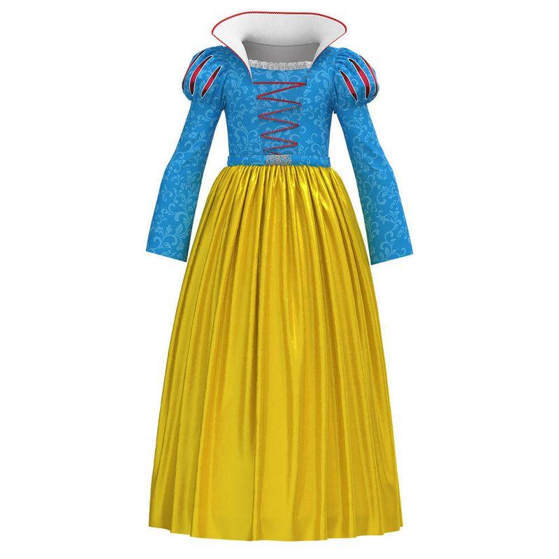 Jiamei s New Snow White Cosplay Costume Halloween Role-Playing Children s Dress Stage Performance Dress No Mesh Skirt S