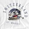Disney Unisex Adult Switzerland Mickey Mouse T-Shirt