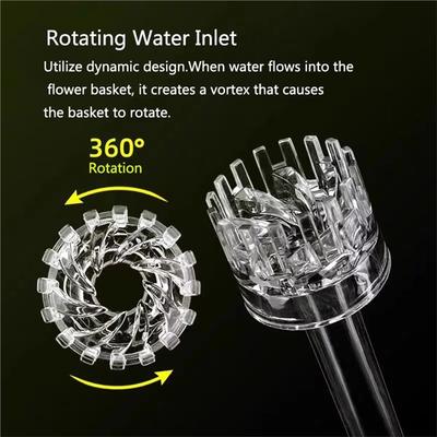 Fishtank Aquarium Skimmer Transparent Acrylic Lily Pipe Spin Surface Inflow Outflow Water Plant Tank Filter Cleaning B