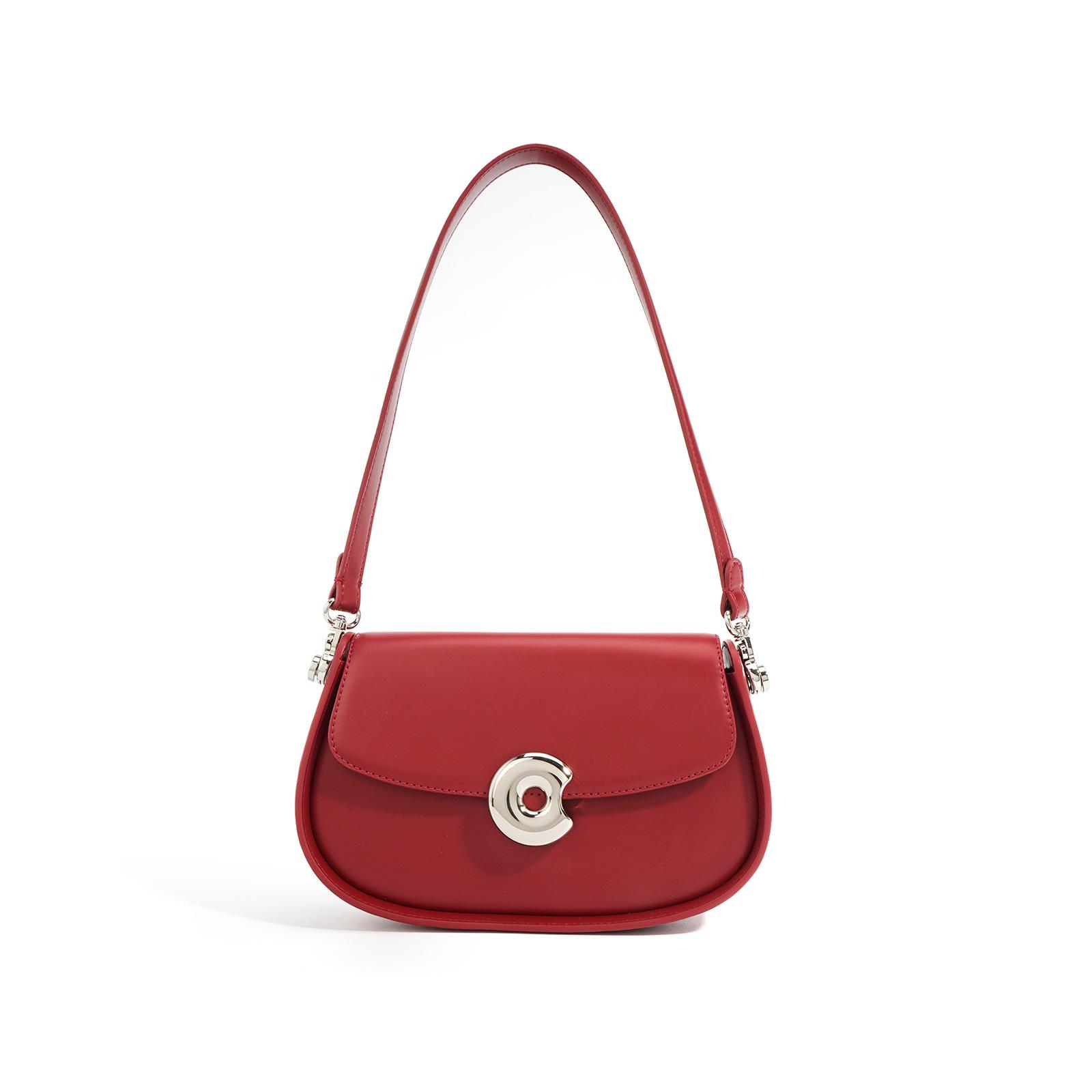 

2025 niche design autumn and winter new semi-round saddle bag high-end fashion retro portable shoulder messenger women s bag