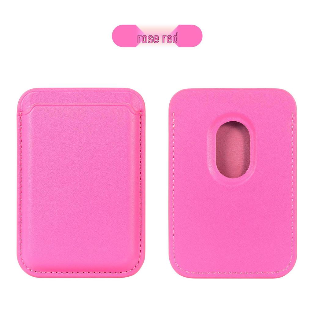 Porte-cartes en cuir MagSafe pour iPhone 17/16/15 - Pochette magnétique résistante
