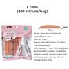 480 Pcs Lift Strips Makeup Tools Beauty Double Eyelid Tape Lace Mesh Eyelid Sticker Invisible Eye Stickers Self-Adhesive Fiber