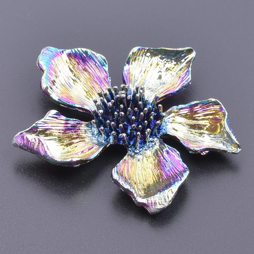 2Pcs Skullsteampunk Charm Rainbow Filigree Hearts Charms For Jewelry Making Bulk Diy Flowers Pendant Turtle Animal Accessories