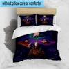 3PCS Halloween witches 3pcs Bedding,Including 3PCS Duvet Cover And 2pcs Pillowcases Perfect for Christmas,Ideal for Bedroom, Dormitory