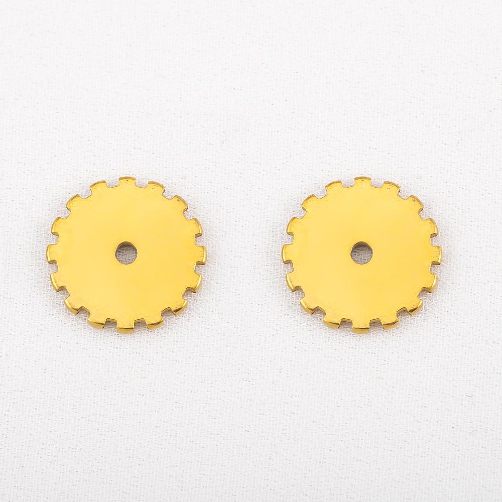 15pcs Stainless Steel Mechanical Steampunk Cogs Gears Clock Hour Hand Pendant Necklaces Bracelets Charm DIY Jewelry Making Decro