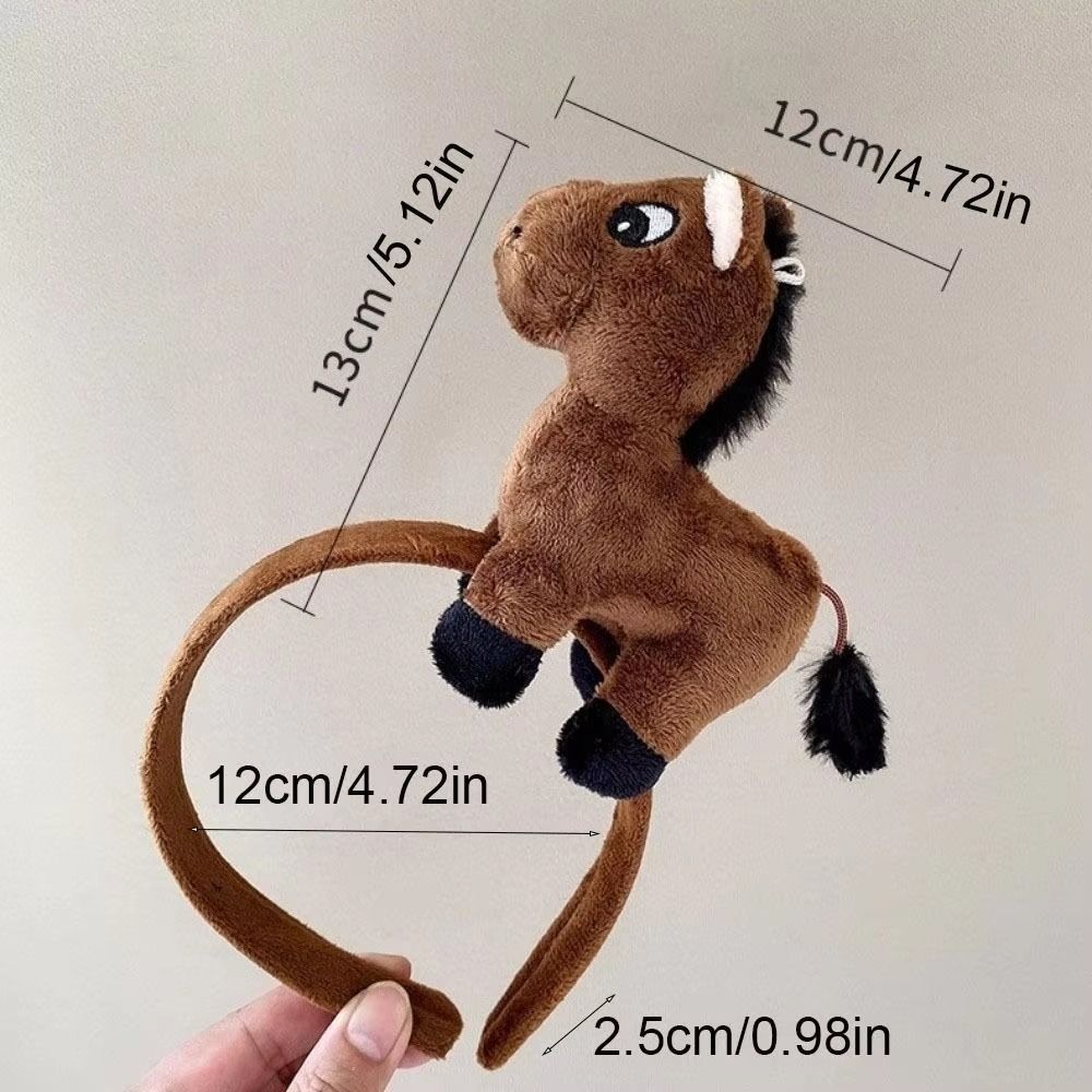 Funny Horse Headband Horse Pattern New Year Headband New Mascot Hair Hoop Pony Photo Prop