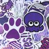 50Pcs Cartoon Purple Stickers Diy Suitcase Laptop Guitar Bicycle Car Decals