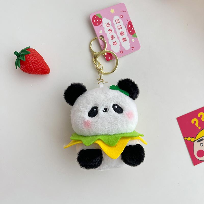 Cartoon 4-inch Pendant Keychain Atmosphere Doll Cute Rabbit Backpack Accessories Grab Machine Doll Boutique