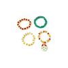 2023 Autumn/Winter Christmas Colorful Patchwork Beaded Finger Rings Collection