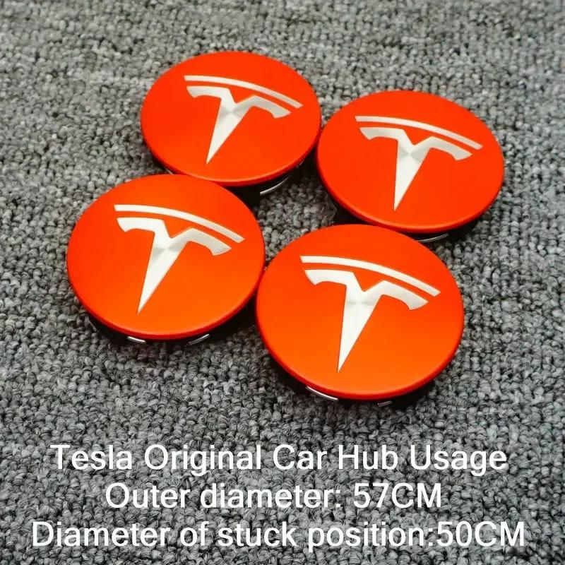 

Car Sticker 2025 New Tesla Car 56mm Wheel Hub Center Caps For Tesla Model 3 Model Y Badge Cover Hubcaps for Tesla Model Y X S 2