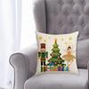Christmas Pillowcase Nutcracker Design Home Decoration Christmas Pillow Cover for Couch Winter Hotel Bedroom Sofa Pillowcase