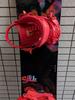 [GEBRAUCHT] Swirl Snowboard Schwarz, Pink, Orange Bindungen