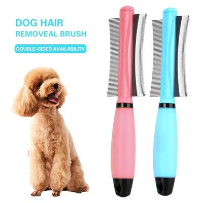 For Cat Grooming Tool For Long Small Hair Dog Easy Deshedding Brush For Cat Dog Hair Remover Pet Hair Comb Double-Sided Pet Products