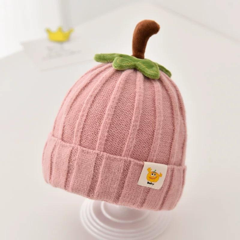 Autumn and winter hard to keep warm cute wool hat children's hat boys and girls baby pullover knitted hat baby hat