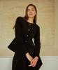 LETTRE DE LE TOILE Mila Velvet Box Pleats Skirt (Black)