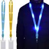 Cruise Lanyards Keychain Flashing Lanyards Card Holder ID Badge Case LED Light Up Neck Strap