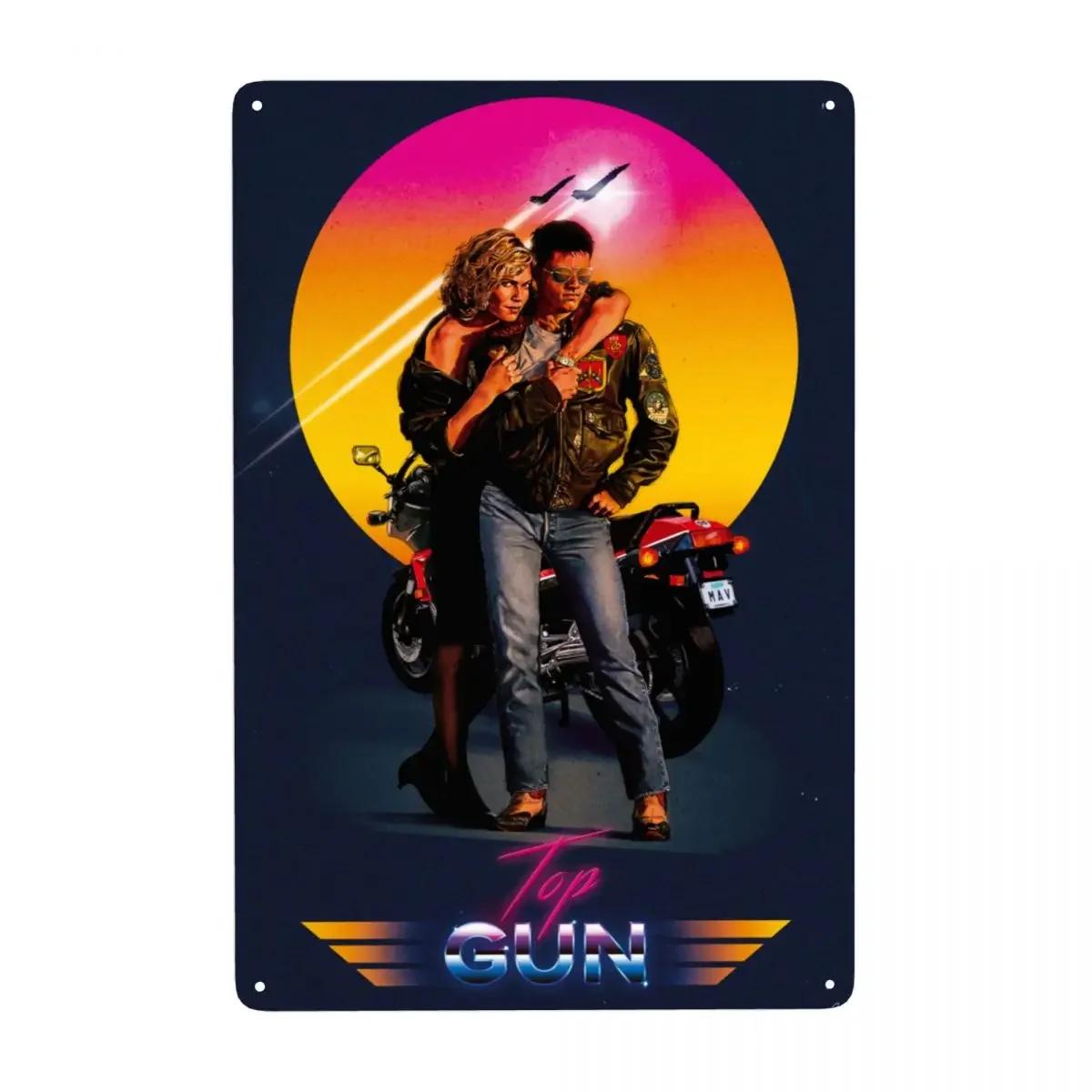 

Жестяная табличка Знак из фильма Top Gun Винтажная табличка с изображением боевика Металлическая плакатница Железное ремесло Настенный декор Табличка Жестяная табличка Бар Домашний декор 20x30cm（7.8x11.8inch）