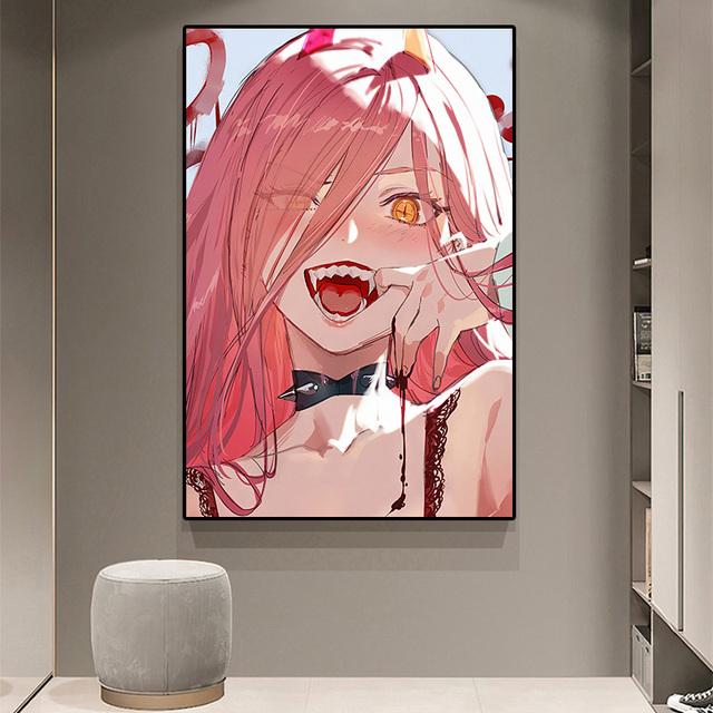 Japanese Action Anime Cartoon Chainsaw Children's Room Art