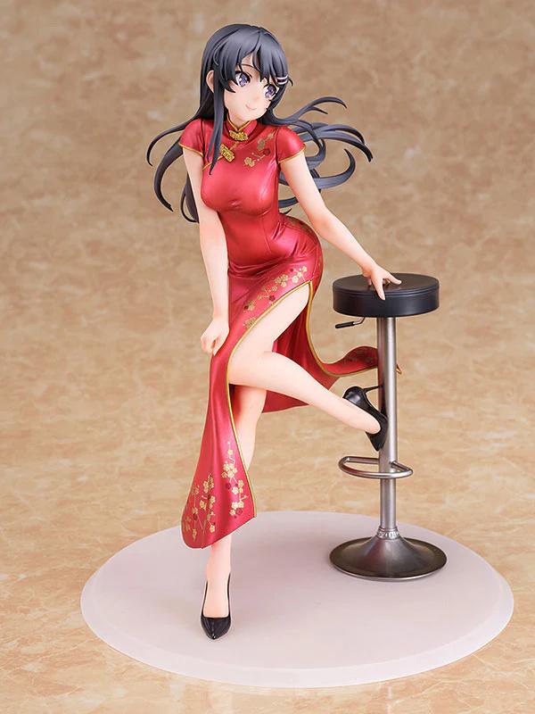 Maxcute Animation Sexy Figures Cheongsam Sakurajima Mai Ver. 1/7 POLYVINYL CHLORIDE Action Figure Native 18 ± for Adult Collector Present Miniature