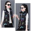 Winter Warm Fleece Vest Fashionable Casual Thickened Padded Outerwear for Women