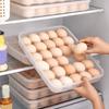 Plastic Refrigerator Egg Holder 30 Grids Egg Tray Practical Egg Storage Box  Home Use