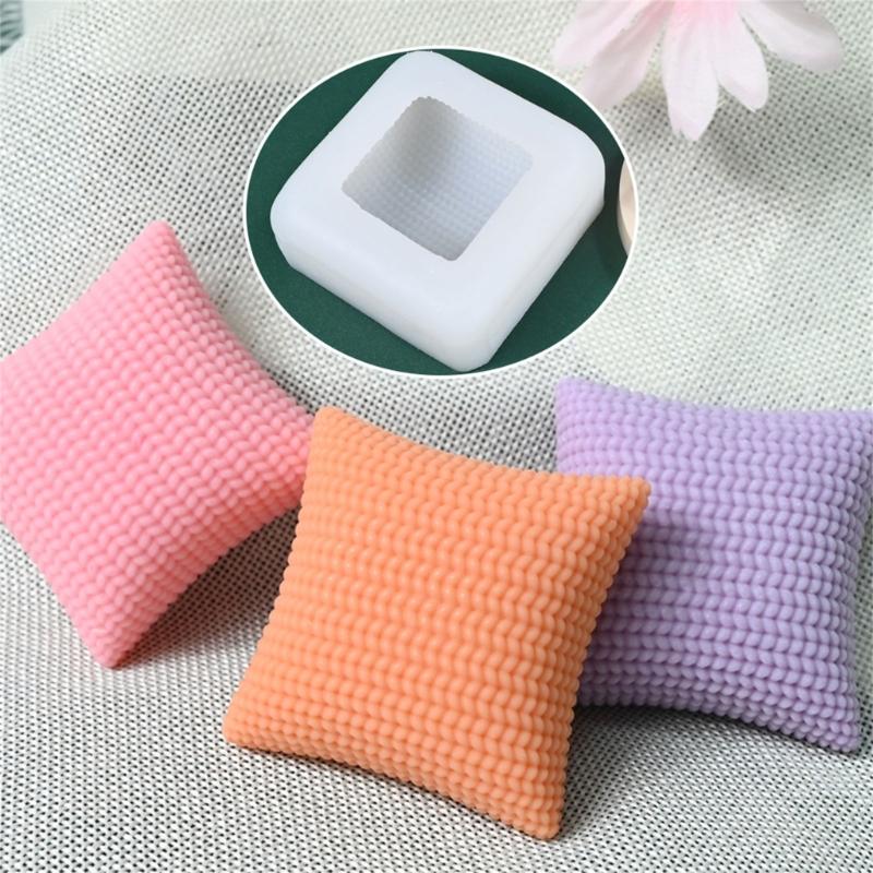 Food Grade Silicone Braided Pillow Molds Crafting Essential For DIY Dessert Soaps Easy Releases Design Baking Mould