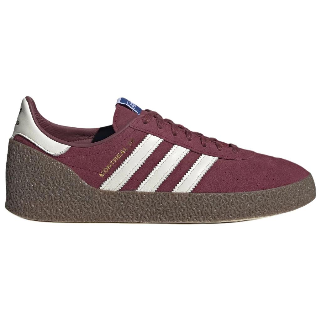 Adidas Montreal 76 Noble Maroon Unisex Sneakers Red Off-White Gum JR8371