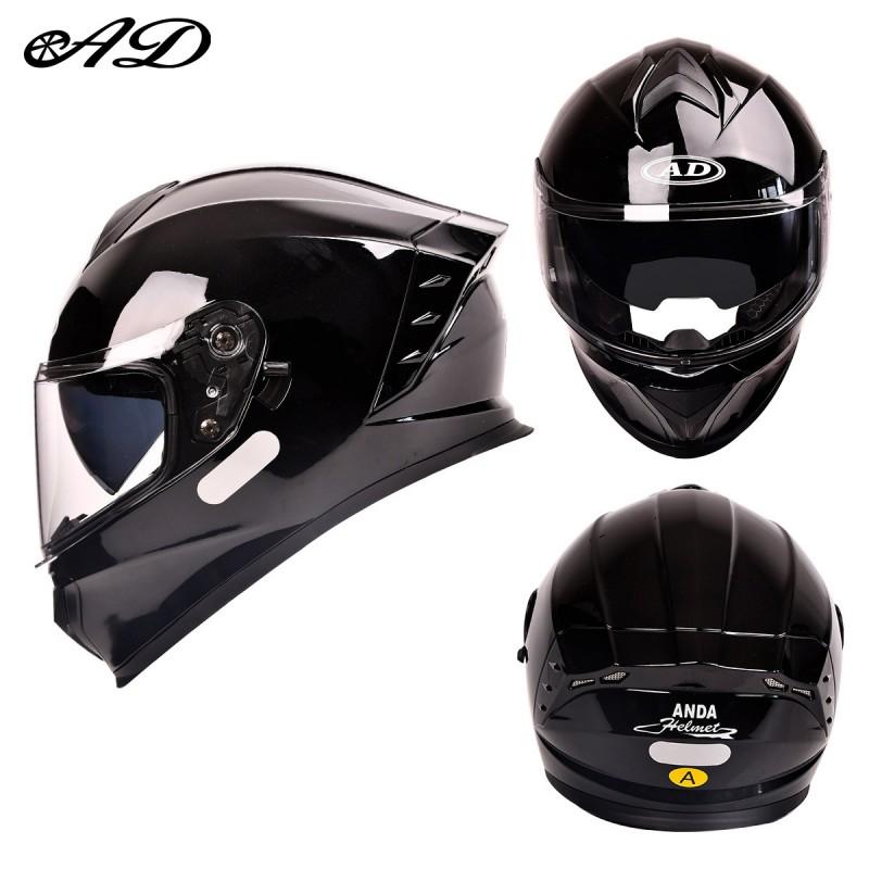 AD Motorcycle Helmet 3C DOT Certified Full Face Men Women All Season