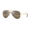 Ray-Ban Metal Decorated Pilot Sunglasses Unisex Sunglasses Gold RB36259196G562