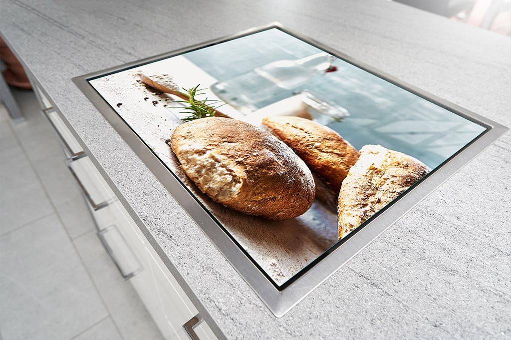 SZKLANA PŁYTA OCHRONNA NA KUCHENKĘ 70x52 CHLEB
