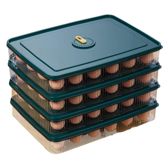 Zásobník na vejce Úložný box na vejce Potravinářský BPA Free Velkokapacitní Transparentní Design Stohovatelný Lednička Úložný box na vejce s víkem