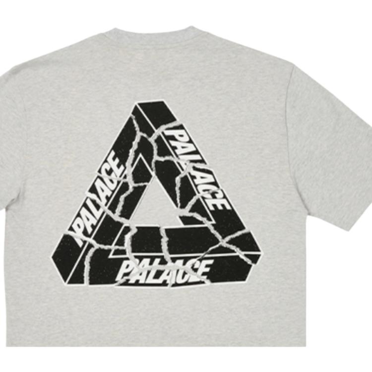 Palace Tri-Ripped T-Shirt Grey Marl Unisex Tops P25TS083