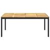Garden Table White and Black 180 X 88.5 X 75 Cm