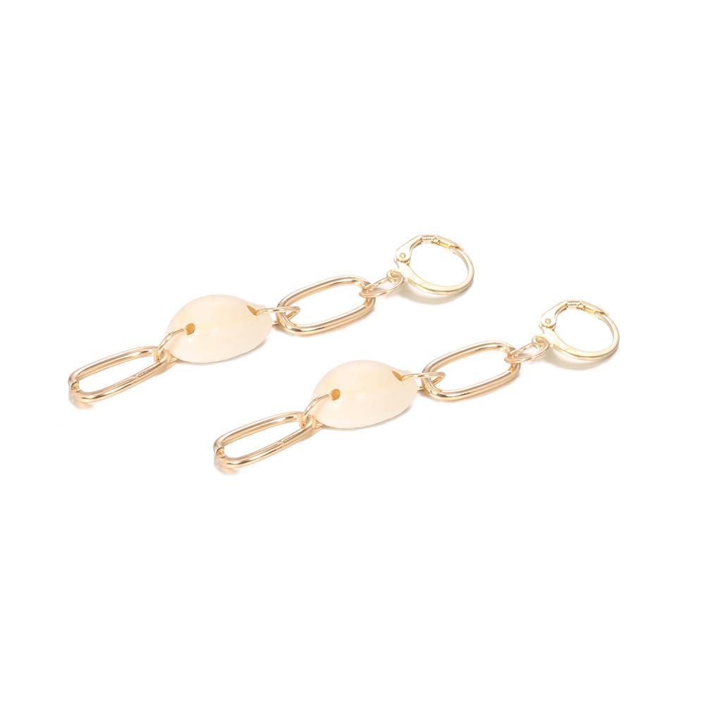 Special Earrings, Fashion Street Photography Temperament Chain Shell Earrings Earrings Women