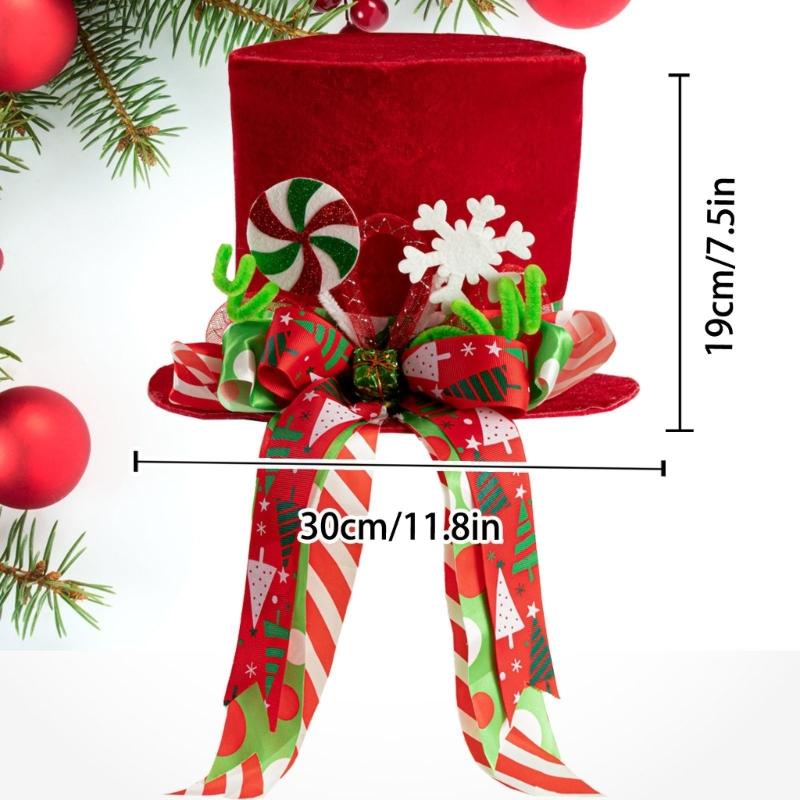Easy Install No Tools Required Festival Tree Toppers Hat With User Friendly Materials Safe For Kids And Pet