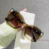 Trendy Retro Leopard Shades Women Oversize Decor Vacation Travelling Sunglasses Stylish Brand Design Beach Sun Glasses