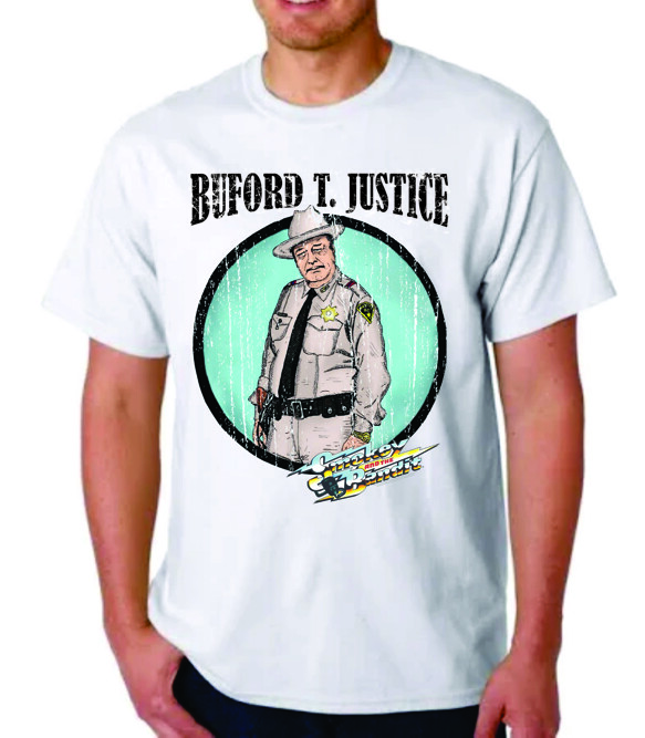 BUFORD T. JUSTICE SMOKEY AND BANDIT T-shirt TEE JACKIE GLEASON BURT REYNOLDS XXXXL