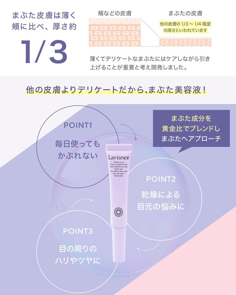 Laviance Augenlid-Serum 8g, für hängende Augenlider, formendes Gel, Augenpflege, hergestellt in Japan