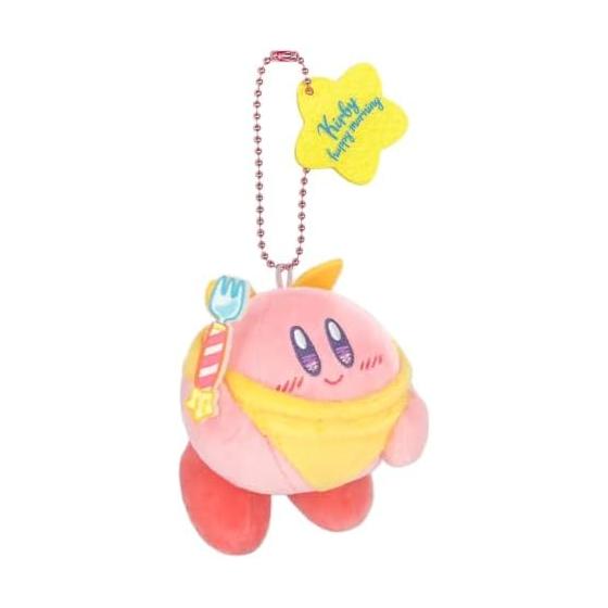 San-Ei Trading Kirby Kirby Happy Morning Mascot Kirby s Breakfast W8D9H8cm Plush Toy KHM-04