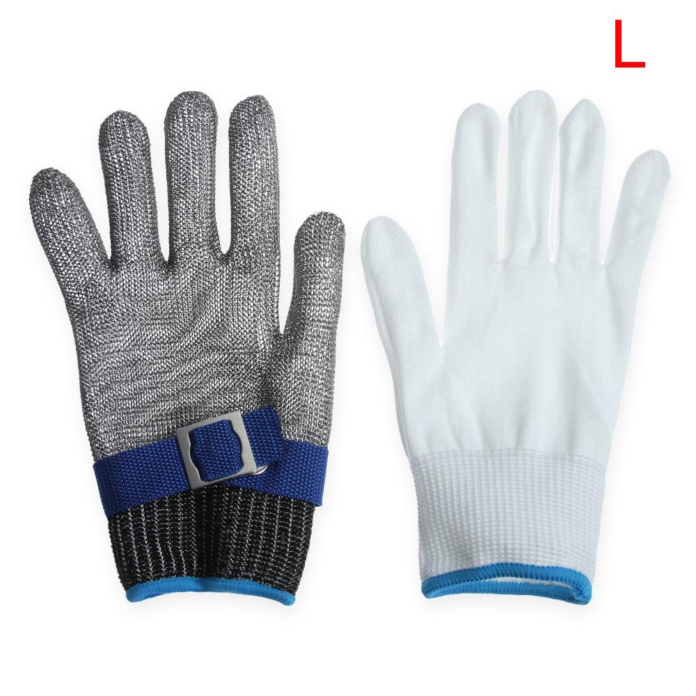 Mesh Butcher Mittens Hand Protection Work Stab Resistant Glove Safety Cut Proof Protection Gloves Stainless Steel Metal
