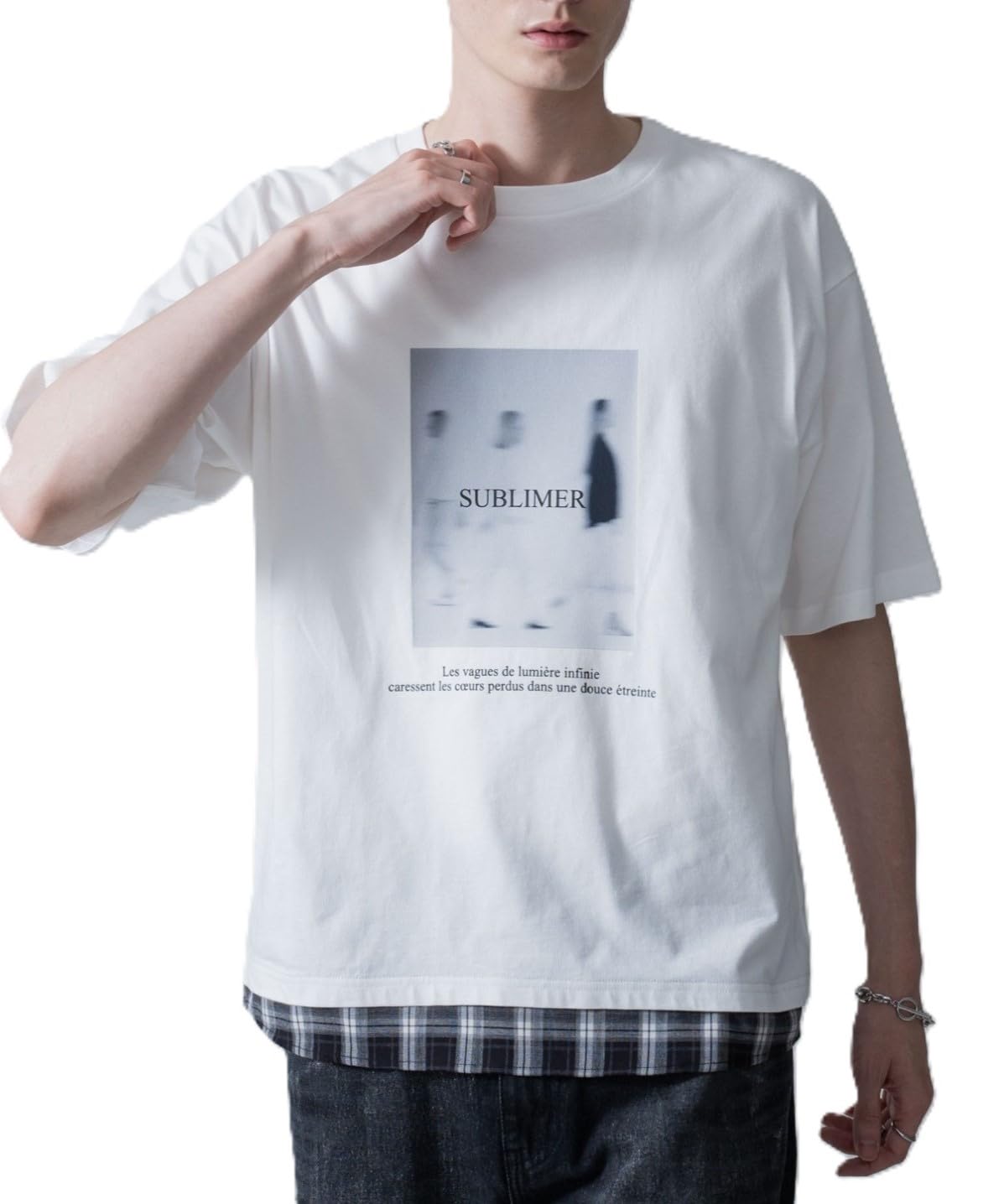 

WEGO Checkered Docking Short Sleeve Size Summer Korean Gift Men s T-Shirt, L, White, Clothes, Style, белый